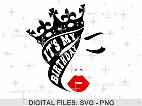 It's My Birthday SVG Birthday Queen SVG Crown Birthday - Etsy