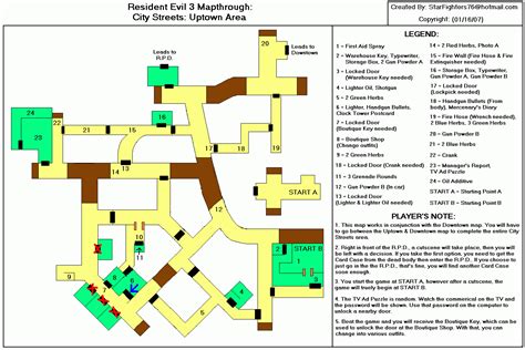 Resident Evil 3 Map - Florida State Fairgrounds Map