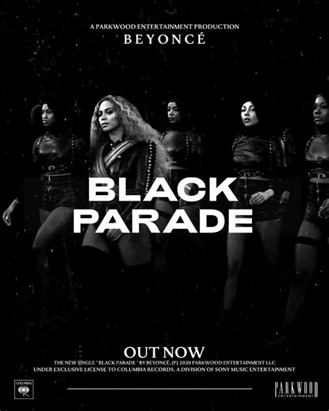 Beyonce - Black Parade | Black parade, Sony music entertainment, Beyonce