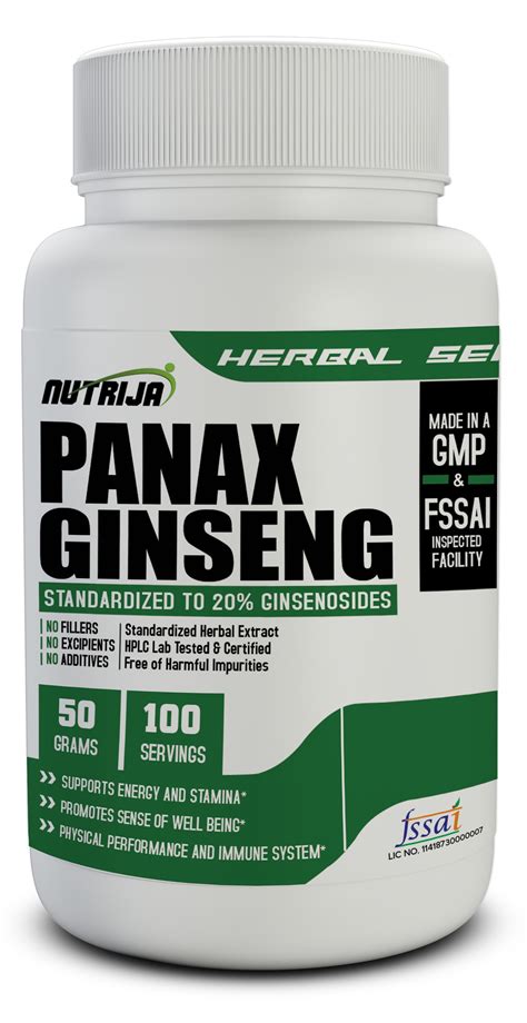 Buy Panax Ginseng Online in India | NutriJa™ Supplement Store