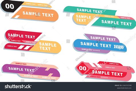 Vector Image Set Tv News Bar Stock Vector (Royalty Free) 2163737749 ...