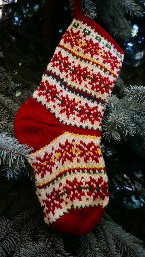 Christmas Socks DIY Pattern Knitting Kit Christmas