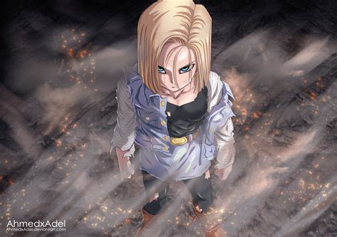 Android 18 HD Wallpaper - Epic Anime Style by Ahmed Adel