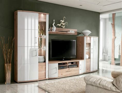 Mueble de salón estilo moderno en madera DM con 2 vitrinas bodeguero ...