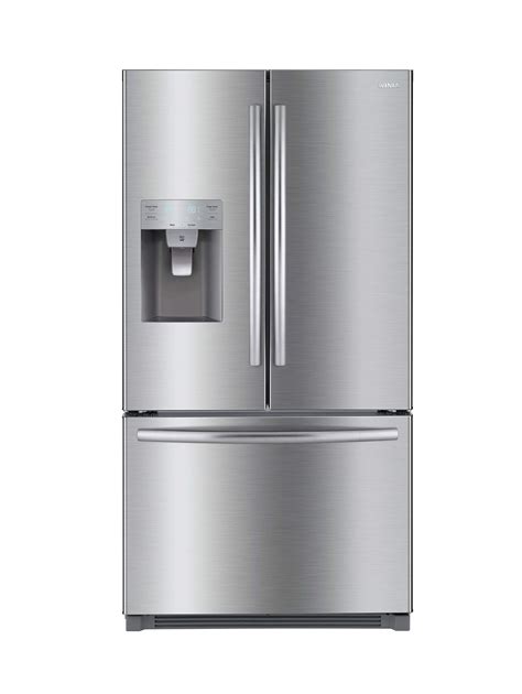 Winia French Door Bottom Mount Refrigerator 26 Cu Ft Stainless Steel ...