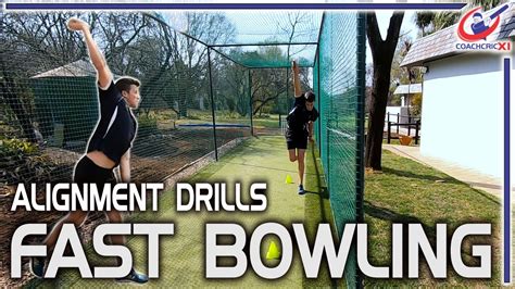 Fast Bowling Drills - Alignment - YouTube