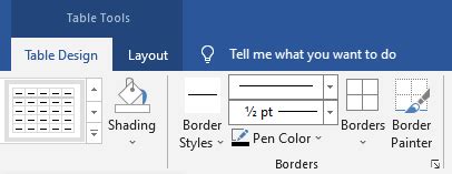 Table Borders and Shading in Microsoft Word – Fast Tutorials