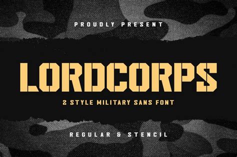 20+ Best Military Fonts (Army, Navy, Stencil) for Design