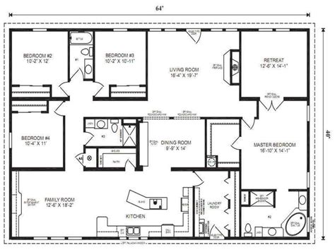 Modular Home Floor Plans with Two Master Suites | plougonver.com