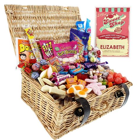 Personalised Retro Sweet Hamper | Sweet hampers, Retro sweet hampers, Retro sweets