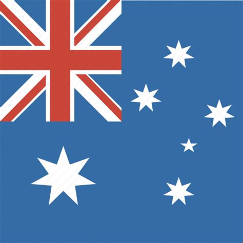 Australia, flag, square icon