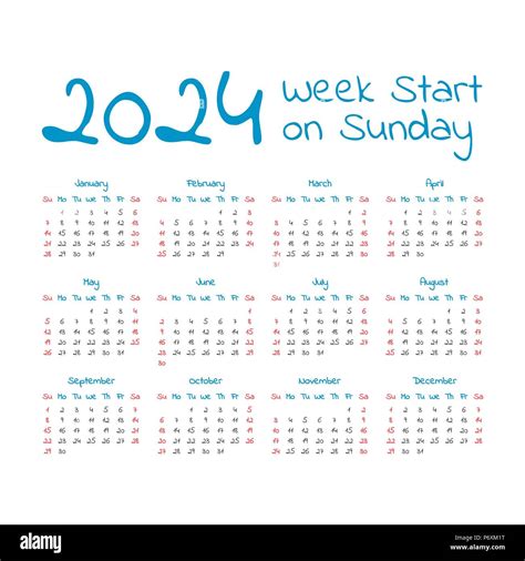 2024 Numbered Weeks Calendar Pictures For Kids - Katha Maurene