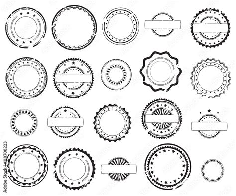 Grunge rubber stamps and stickers icons, set, graphic design elements ...