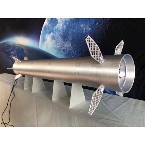 SpaceX Superheavy model kit with litghts and moving fins.