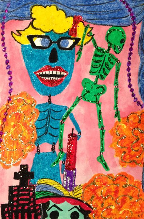 Day of the Dead - Ofrenda Painting • TeachKidsArt