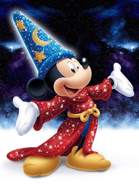 *MICKEY MOUSE THE SORCERER's ASSISTANT ~ Fantasia.....5D DIY Diamond painting Disney Magic Mic ...