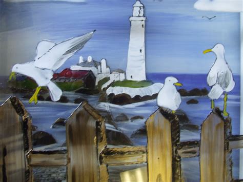 3d picture Whitley Bay Lighthouse – artstudioofglass