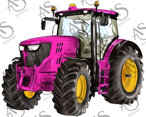 Pink John Deere Tractor