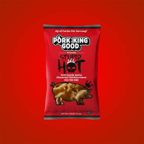 Pork King Good launches their new "Stupid Hot" flavored pork rind!