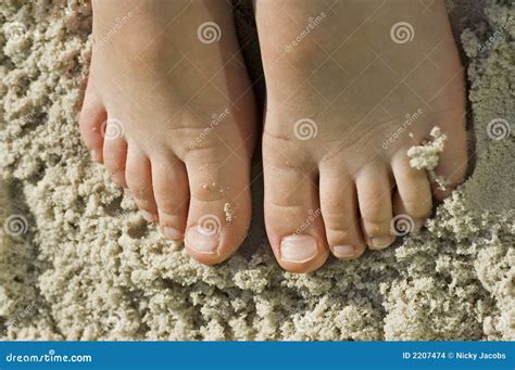 Kids Feet In Sandy Beach Fun Stock Images - Image: 2207474