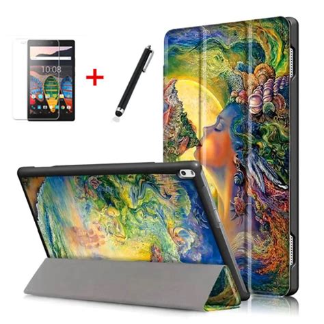 Case for Lenovo TAB 4 10 Plus Print PU Leather Flip Cases for Lenovo ...