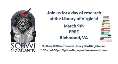 Library of Virginia Tour and Research Session – SCBWI