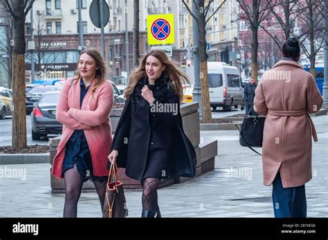 Russia, Moscow. People on the streets of Moscow, Russia Stock Photo - Alamy