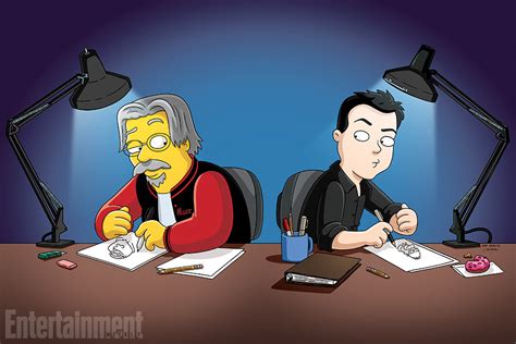 Matt Groening & Seth MacFarlane Draw Each Other - Bubbleblabber