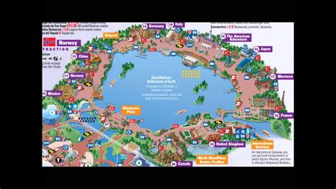 EPCOT`s World Showcase Interactive Map - YouTube