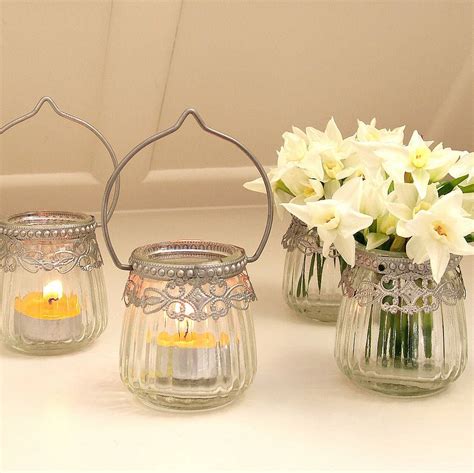 Glass Hanging Tea Light Holder | Hanging tea lights, Hanging tea light holders, Tea lights