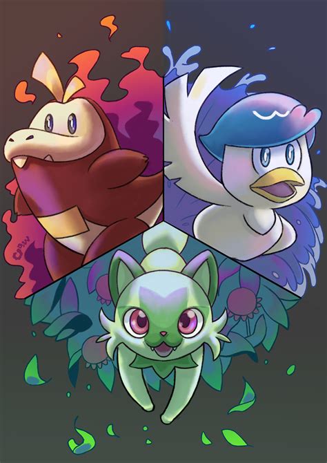 So which one are you gonna pic? Paldean starter fanart [OC] : r/pokemon