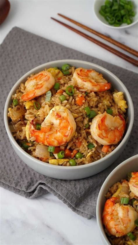 Prawn Fried Rice - Khin's Kitchen - Chinese Recipes