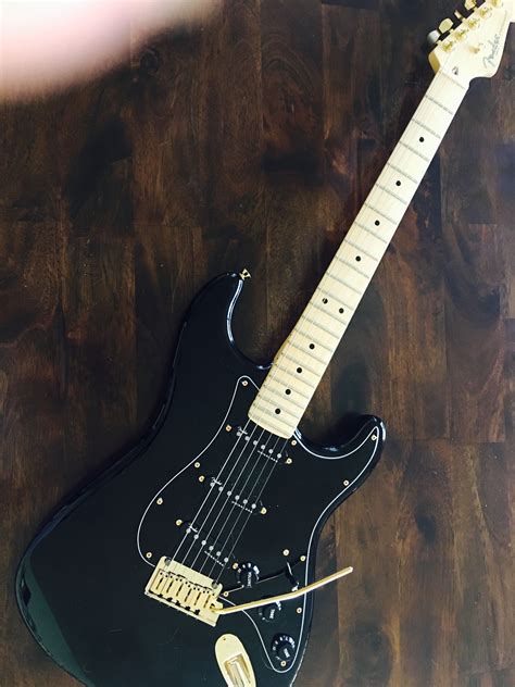 My All-Black Fender Stratocaster with Gold Hardware. I named her "Noble ...