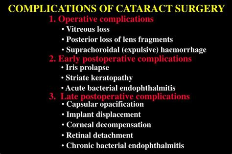 PPT - COMPLICATIONS OF CATARACT SURGERY PowerPoint Presentation - ID:3000019