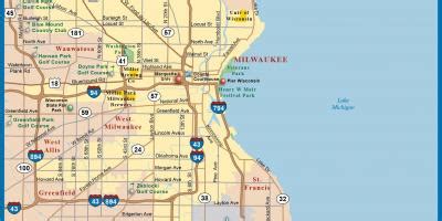 South Milwaukee map - Map of south Milwaukee (Wisconsin - USA)