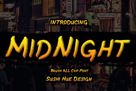 MidNight Font | SushiHueDesign | FontSpace