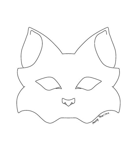 Therian Cat Mask Printable