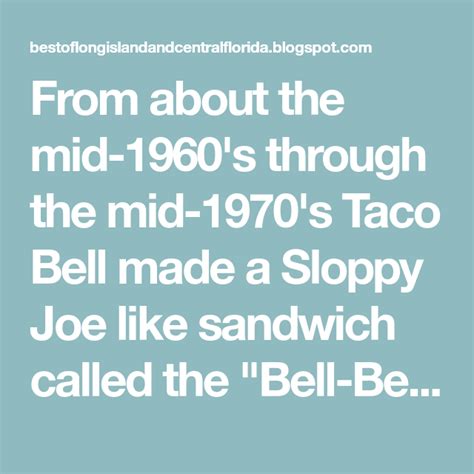 Copycat Taco Bell *Bell Beefer