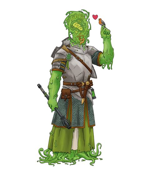 [art] Bloop a plasmoid nature cleric : r/DnD