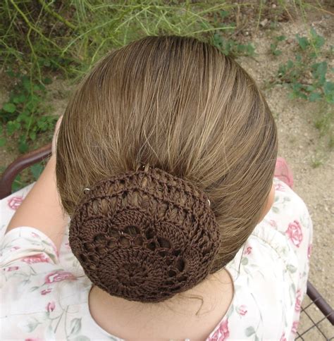 Bun Hair Net : Satin Lady Bow Hair Bun Net Snood Crochet Net Bun Hair ... - iby-hxfv8