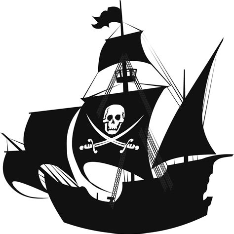 black white clipart pirate ship 10 free Cliparts | Download images on Clipground 2024