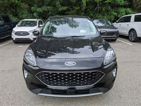 New 2020 Ford Escape Titanium in Agate Black Metallic | Greensburg, PA | #F03497