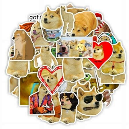 50 PCS Funny Dog Meme Vinyl Stickers Pack, Vine Stickers for Laptop ...