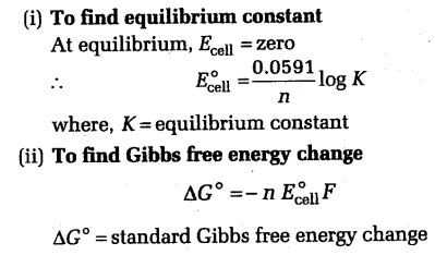 NEET Chemistry Notes Electrochemistry - Nernst Equation - CBSE Tuts