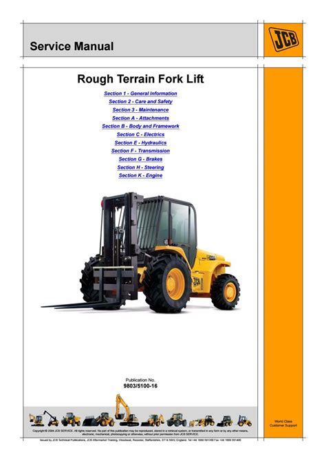 JCB 940 Forklift Service Repair Manual SN660300 Onwards by 163114103 - Issuu