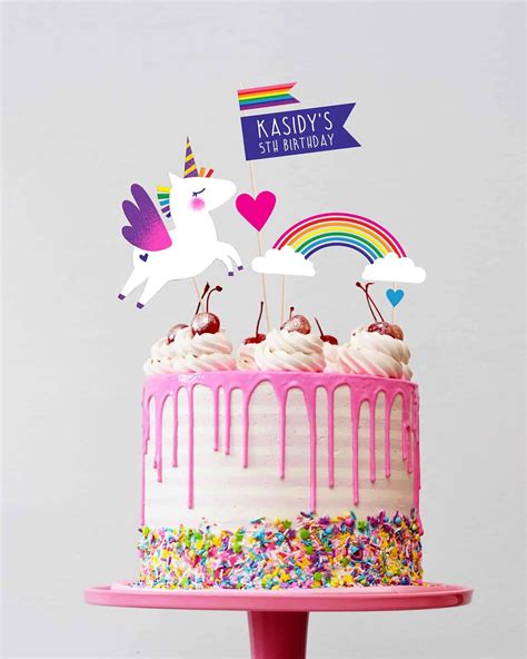 Printable Unicorn Cake Topper | ubicaciondepersonas.cdmx.gob.mx