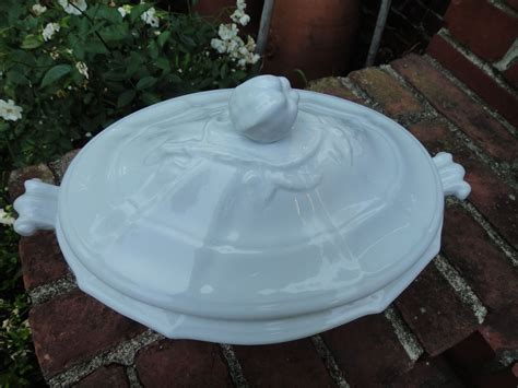 circa 1860 "Arcaded Panels" English White Ironstone Tureen, Bridgwood and Clark, www ...