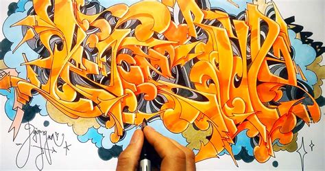 Orange ! 25 sketches graffiti - DRIPS