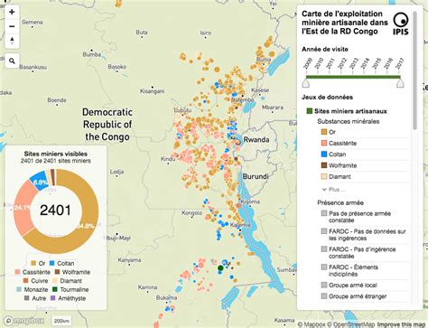 Interactive map of artisanal mining exploitation in eastern DR Congo - 2018 update - IPIS