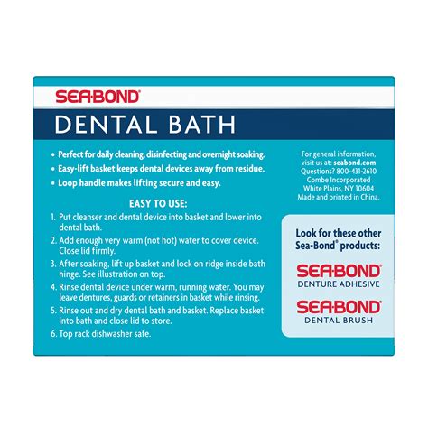 Sea Bond Dental Bath Works with Dentures Retainers Mouth Guard i Soldering